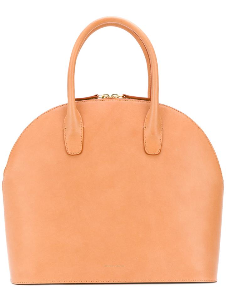 Mansur Gavriel Top Handle Rounded Bag - Nude & Neutrals