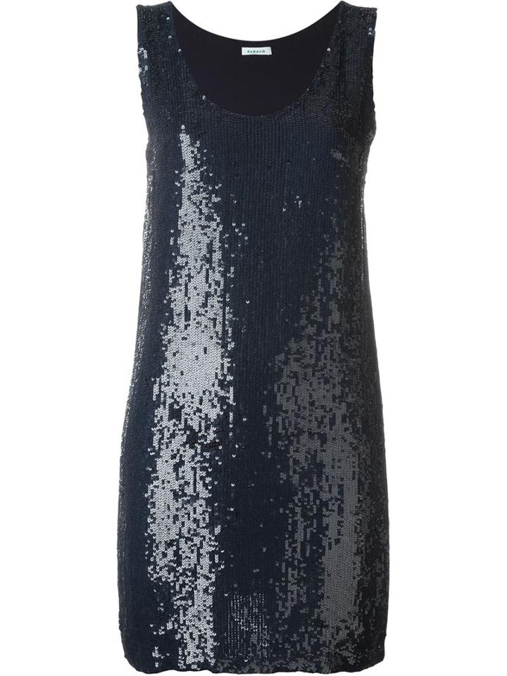 P.a.r.o.s.h. Sequin Party Dress, Women's, Size: L, Blue, Viscose/pvc