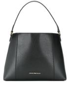 Emporio Armani Logo Hobo Shoulder Bag - Black