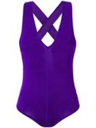 Forte Forte Cross-back Body - Pink & Purple