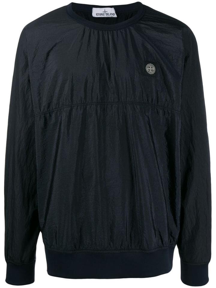 Stone Island Overhead Windbreaker Jacket - Blue
