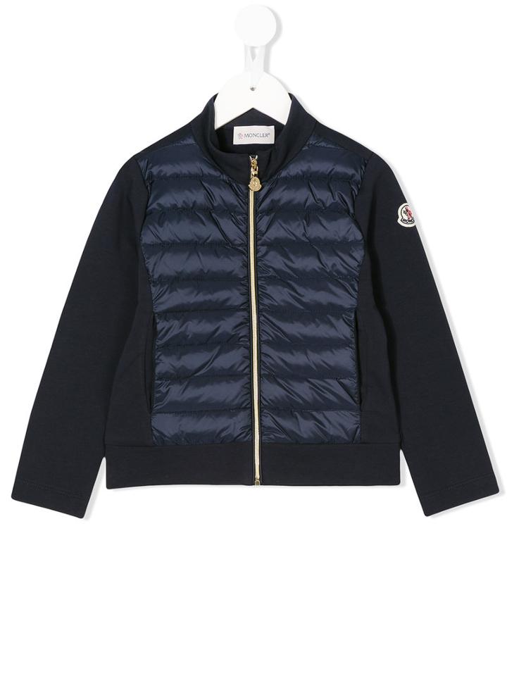 Moncler Kids - Padded Panel Jacket - Kids - Cotton/polyamide/spandex/elastane - 12 Yrs, Blue