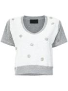 Andrea Bogosian Embroidered Crop Top - Unavailable