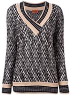 Missoni Patterned Pullover, Women's, Size: 42, Black, Wool/rayon/nylon