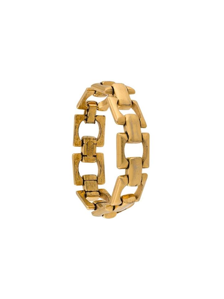 Versace Pre-owned 1990s Square Link Bracelet - Gold