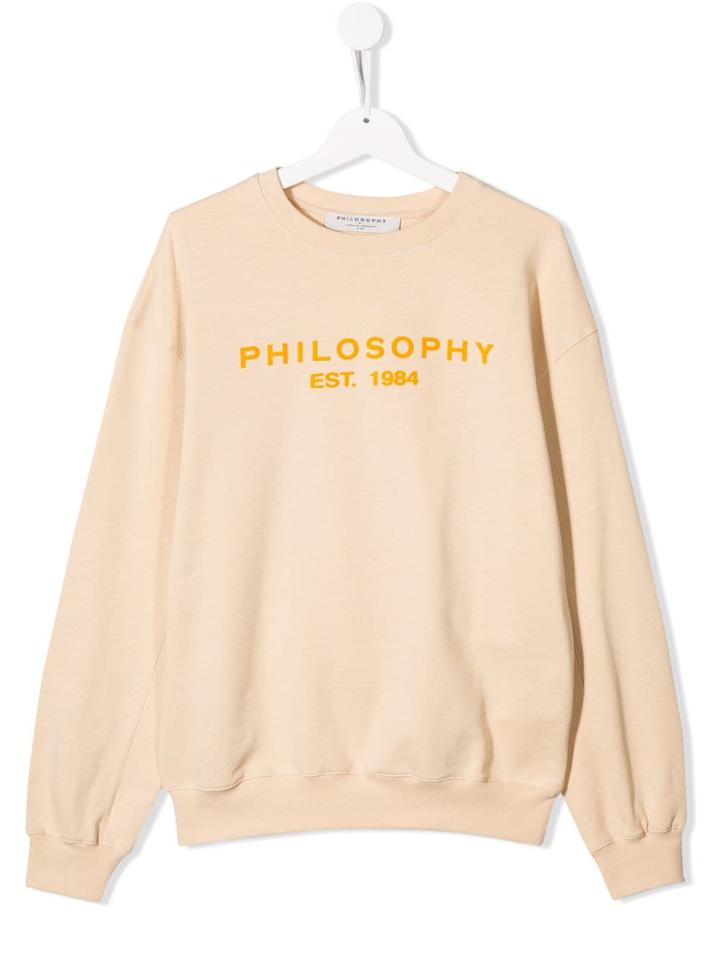 Philosophy Di Lorenzo Serafini Kids Logo Sweatshirt - Neutrals