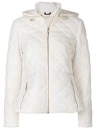 Michael Michael Kors Quilted Peplum Jacket - White