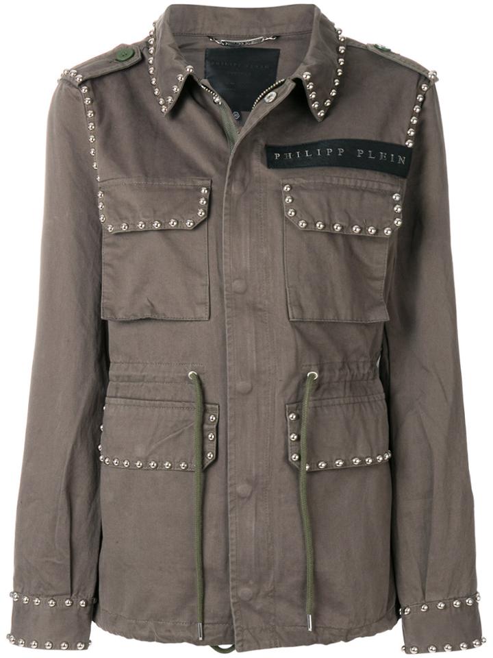 Philipp Plein Similarity Parka Jacket - Green