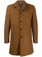 Manuel Ritz Straight-fit Coat - Brown