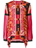 Alberta Ferretti Buttoned Blouse - Red
