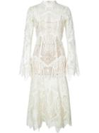 Jonathan Simkhai Lace Dress, Women's, Size: 4, White, Spandex/elastane
