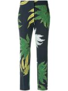 Andrea Marques Printed Skinny Trousers - Blue