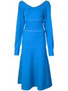 Prabal Gurung Scoop Neck Convertible Knitted Dress - Blue