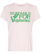 Stella Mccartney Suitable For Vegetarians Print T-shirt - Pink