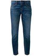 Rag & Bone Dre Cropped Jeans, Women's, Size: 30, Blue, Cotton/polyurethane