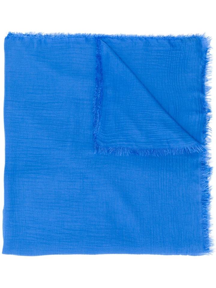 Faliero Sarti Crinkled Scarf - Blue