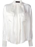 Alexandre Vauthier Drawstring Shirt - White