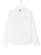 Armani Junior Logo Chest Print Shirt - White