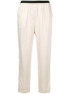 Bellerose Cropped Fitted Trousers - Nude & Neutrals