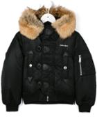 Dsquared2 Kids Fur Hood Padded Jacket, Boy's, Size: 8 Yrs, Black
