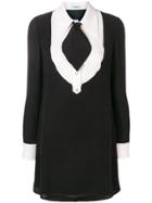 Miu Miu Pleated Bib Dress - Black