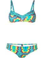 Jeremy Scott Printed Bikini, Women's, Size: Iv, Polyester/spandex/elastane