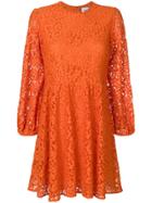 Dondup Lace Flared Dress - Yellow & Orange