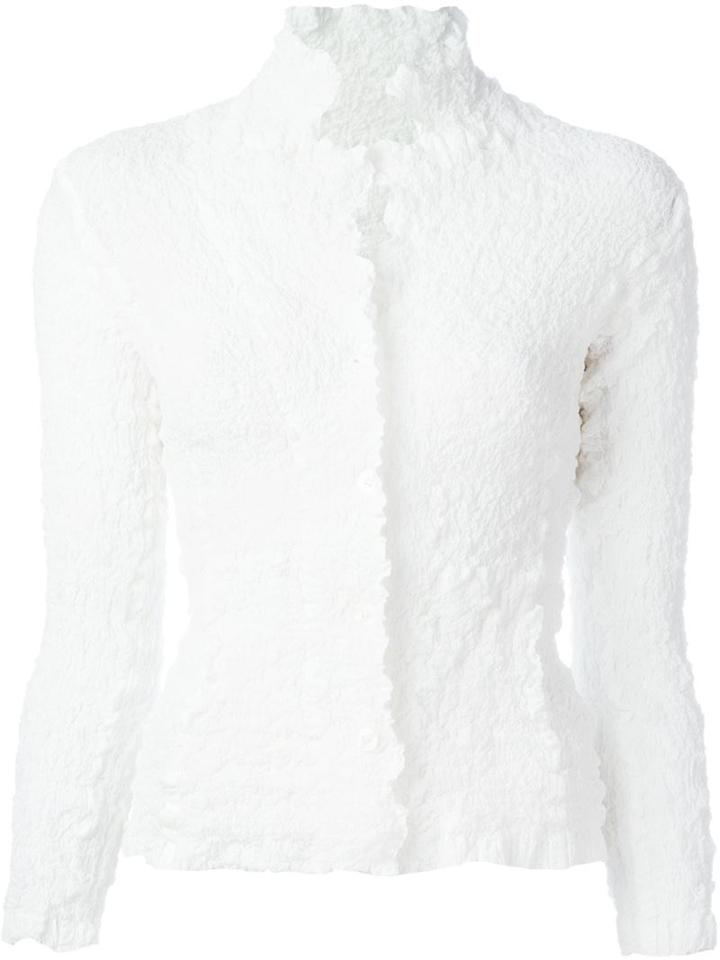 Issey Miyake Cauliflower Crinkled Effect Jacket
