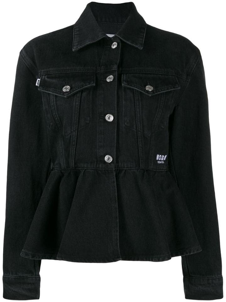 Msgm Fish Tail Jacket - Black