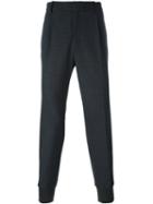 Wooyoungmi Cuffed Trousers, Men's, Size: 46, Grey, Polyester/spandex/elastane/wool