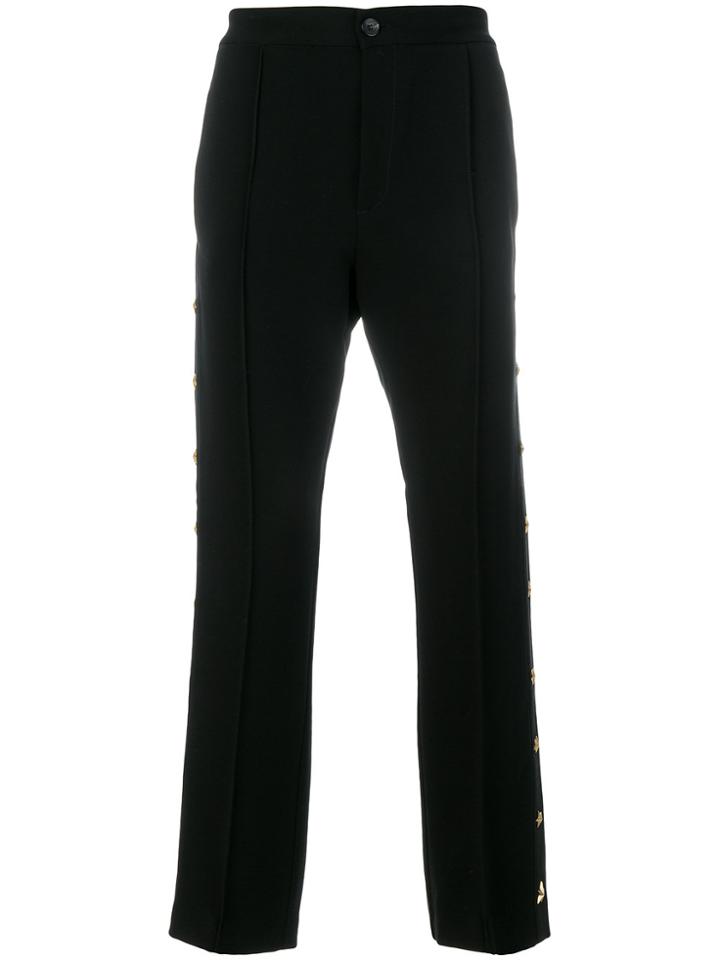 Cavalli Class Star Studded Tailored Trousers - Black
