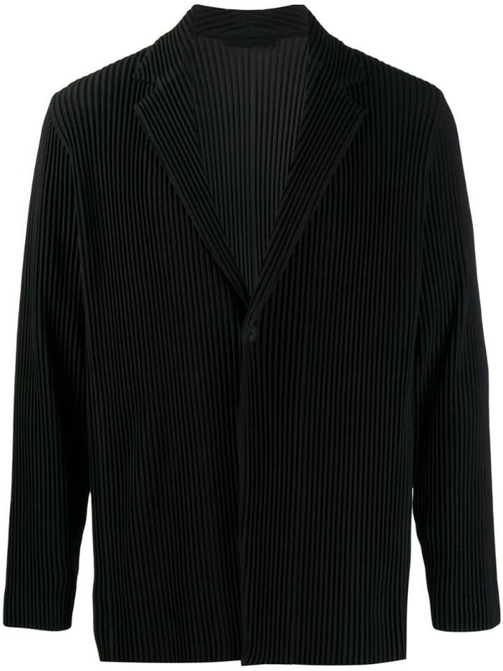 Homme Plissé Issey Miyake Casual Blazer Jacket - Black
