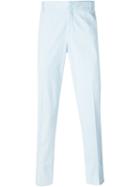 Kenzo Straight Leg Chinos, Men's, Size: 48, Blue, Cotton