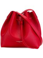 Lancaster Logo Print Shoulder Bag, Women's, Red, Calf Leather