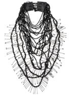 Di Liborio Safety Pins Necklace - Black