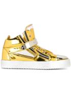 Giuseppe Zanotti Design Maverick Hi-top Sneakers, Women's, Size: 37, Grey, Leather/rubber/metal Other