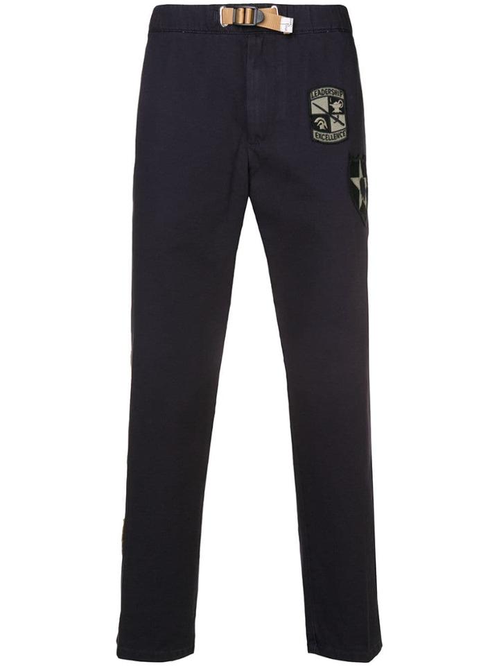 White Sand Multi-patches Trousers - Blue