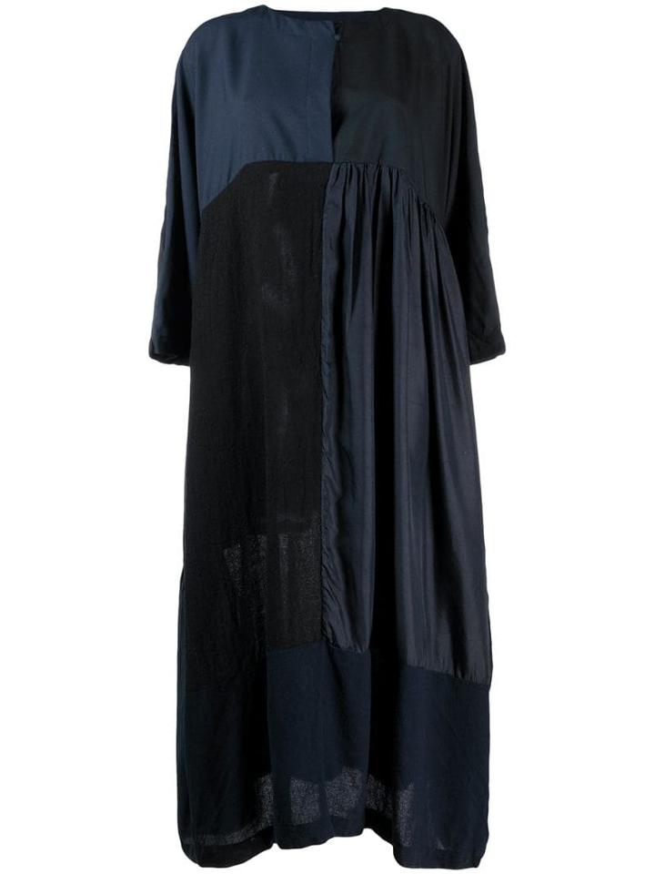 Daniela Gregis Patchwork Maxi Dress - Blue