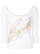 Romeo Gigli Pre-owned Glittery Detail Blouse - White