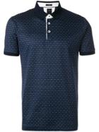 Boss Hugo Boss Woven Dot Polo Shirt - Blue