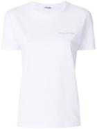 Miu Miu Logo Embroidered T-shirt - White