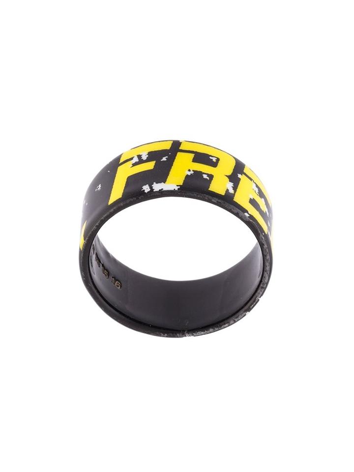Maison Margiela Sport Ring, Men's, Size: Medium, Yellow/orange
