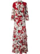 Valentino 'enchanted Tree' Evening Dress, Women's, Size: 38, Red, Silk/spandex/elastane