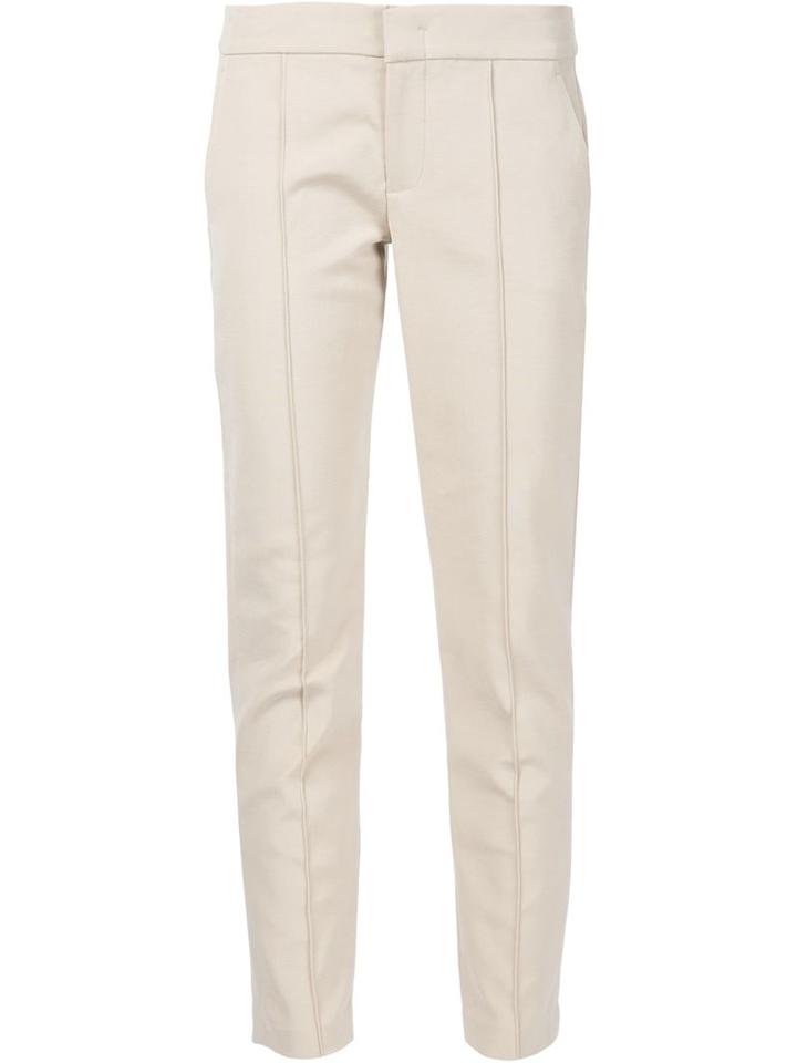 Vince Tailored Trousers, Women's, Size: 12, Nude/neutrals, Cotton/cupro/lyocell