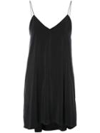 Alice+olivia - Mini Slip Dress - Women - Silk/polyester/spandex/elastane - M, Black, Silk/polyester/spandex/elastane