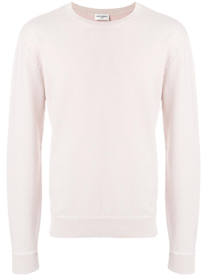 Saint Laurent Crew Neck Sweater - Pink & Purple