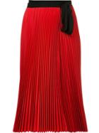 Tome 'pleated Wrap' Skirt - Red
