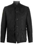 Transit Padded Leather Jacket - Black