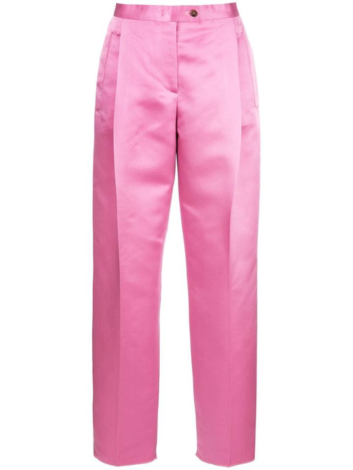Salvatore Ferragamo High Waisted Trousers - Pink