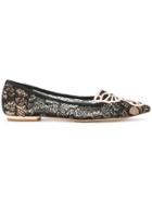 Sophia Webster Lace Ballerinas - Black